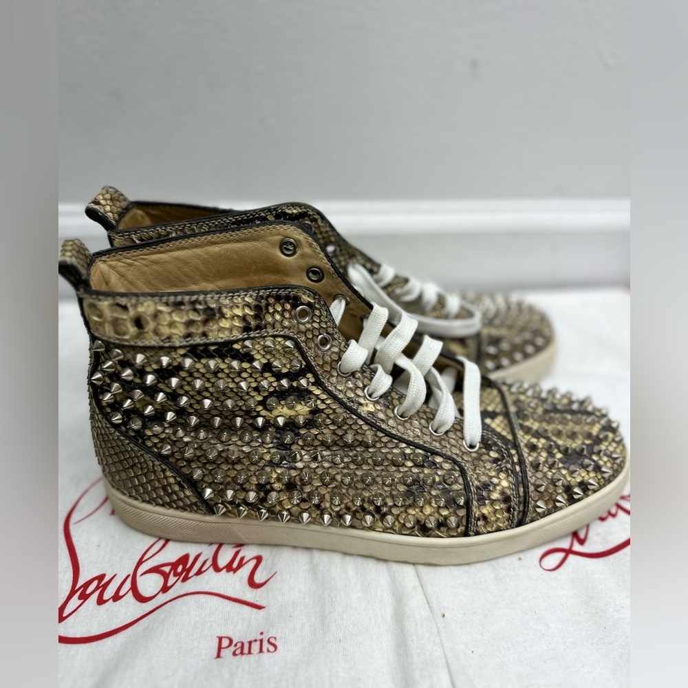 Christian louboutin men leather sneakers - Picture 1 of 7